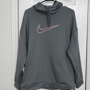 Nike gray and pink sweater.
